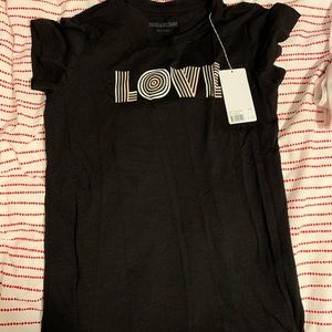 LOVE Black t-shirt Zadig & Voltaire